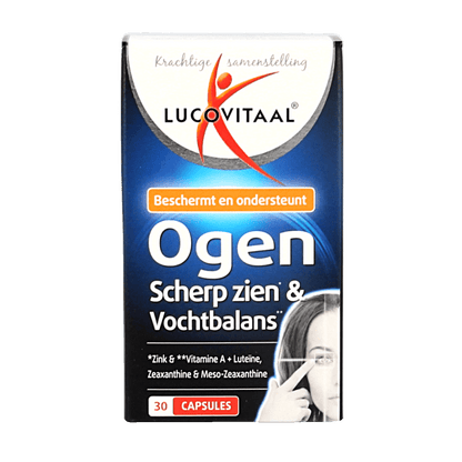 Lucovitaal Ogen scherp zien & vochtbalans 30 Capsules - DrogistWereld