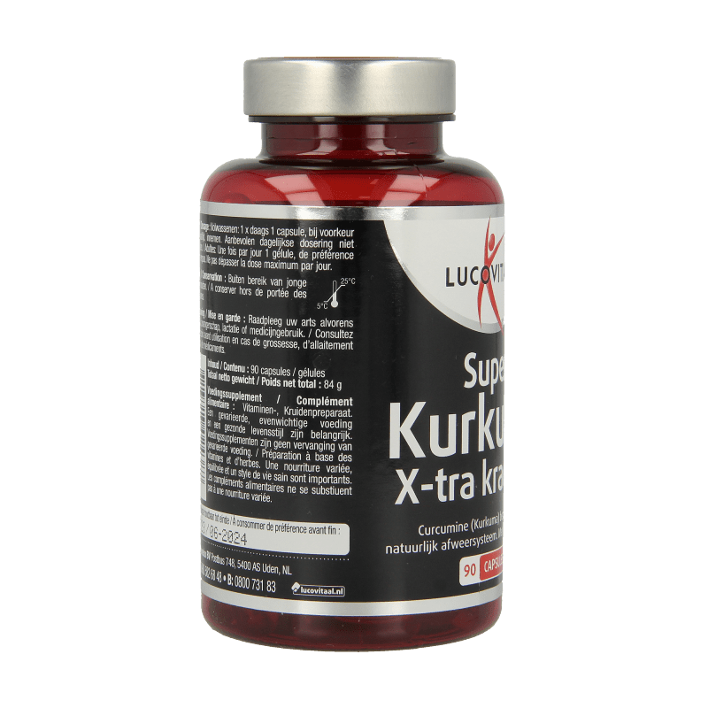 Lucovitaal Super curcumine x - tra krachtig 90 Capsules - DrogistWereld