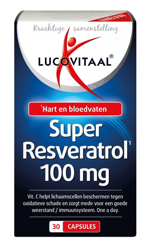 Lucovitaal Super resveratrol 30 Capsules - DrogistWereld