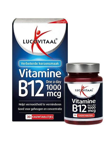 Lucovitaal Vitamine B12 1000mcg 30 Kauwtabletten - DrogistWereld