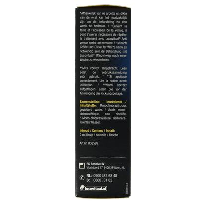 Lucovitaal Wrat weg 2 Milliliter - DrogistWereld