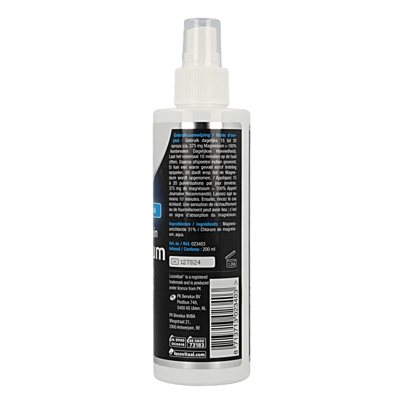 Lucovitaal Zechstein magnesium spray 200 Milliliter - DrogistWereld