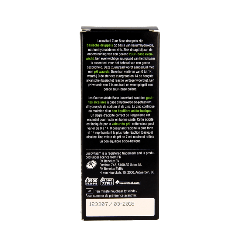 Lucovitaal Zuurbase druppels 30 Milliliter - DrogistWereld