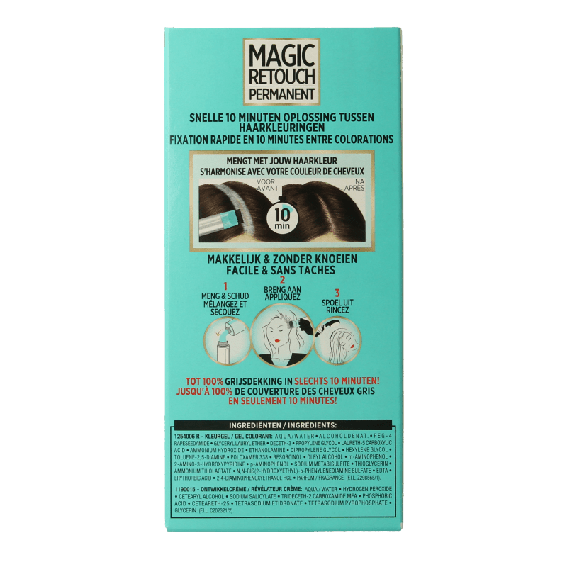 Magic Retouch Permanente haarkleuring nr 4 middenbruin 1 Stuks - DrogistWereld