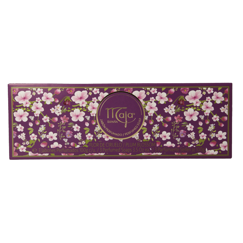 Maja Plum blossom zeep 3 x 100 gram 300 Gram - DrogistWereld