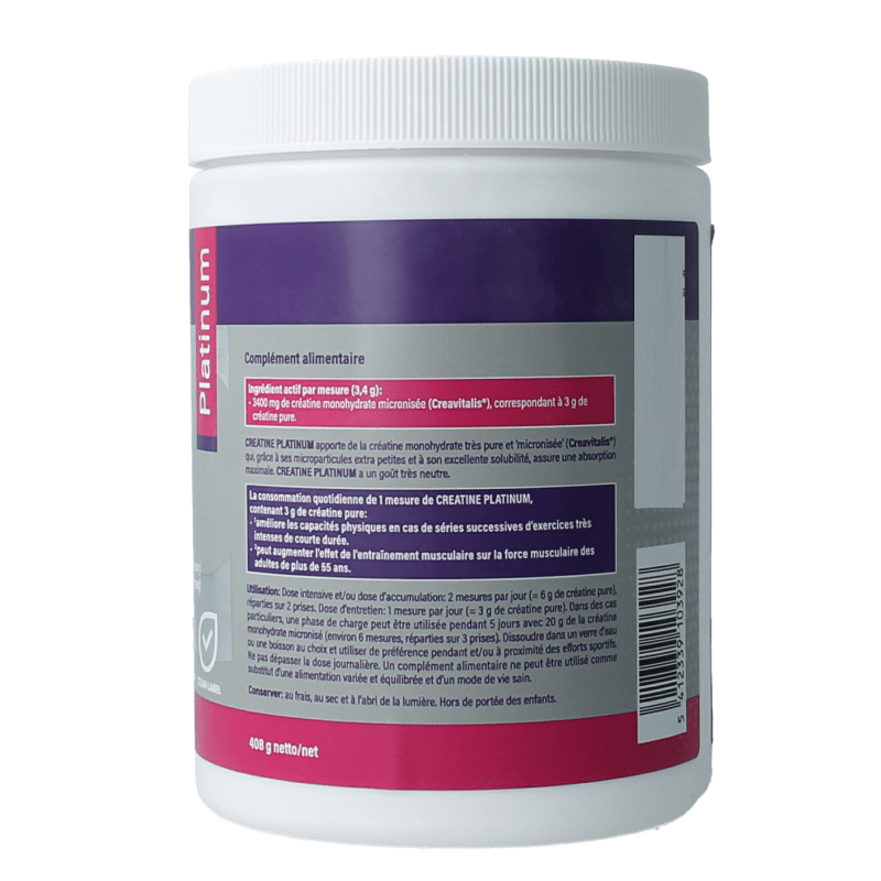 Mannavita Creatine platinum 408 Gram - DrogistWereld