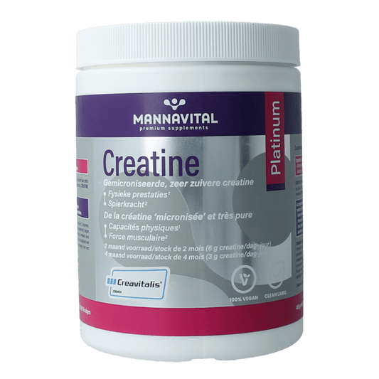 Mannavita Creatine platinum 408 Gram - DrogistWereld