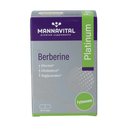 Mannavital Berberine platinum 60 Vegetarische capsules - DrogistWereld
