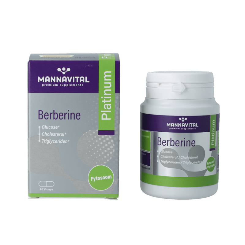 Mannavital Berberine platinum 60 Vegetarische capsules - DrogistWereld