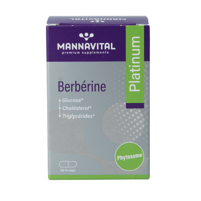 Mannavital Berberine platinum 60 Vegetarische capsules - DrogistWereld