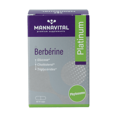 Mannavital Berberine platinum 60 Vegetarische capsules - DrogistWereld
