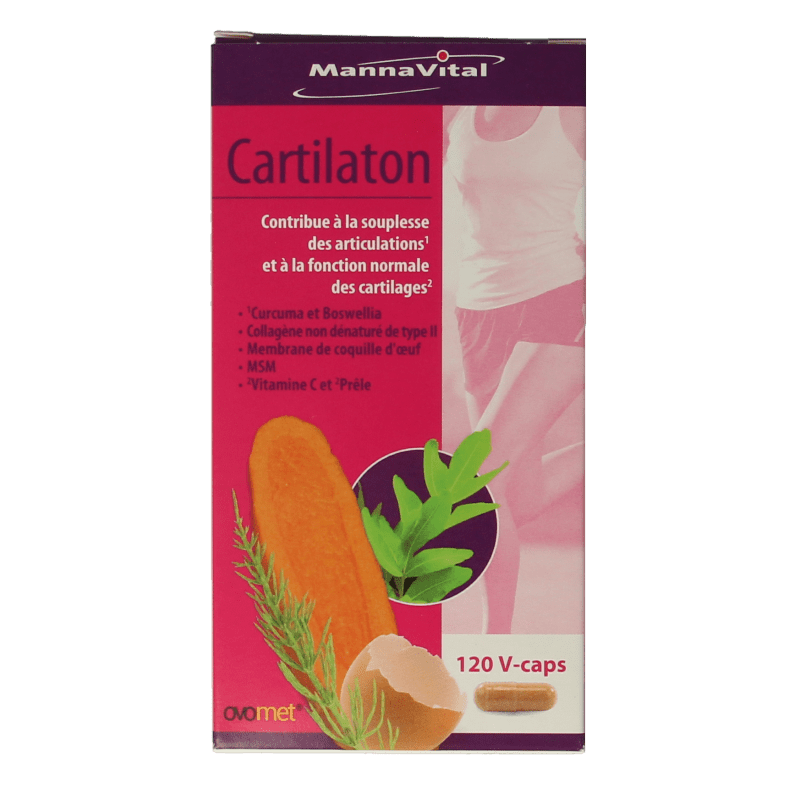 Mannavital Cartilaton 120 Vegetarische capsules - DrogistWereld