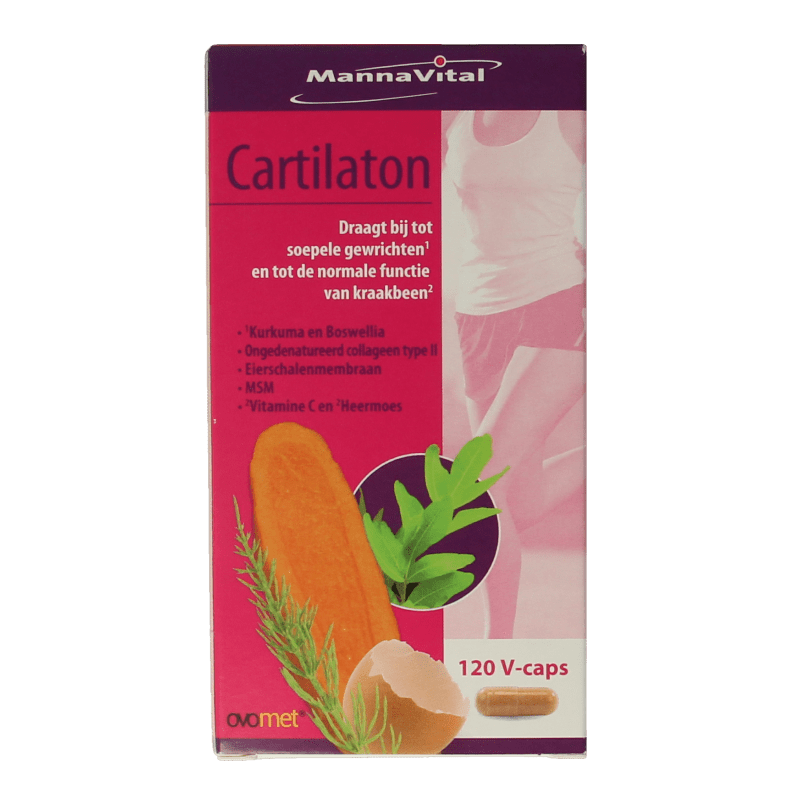 Mannavital Cartilaton 120 Vegetarische capsules - DrogistWereld