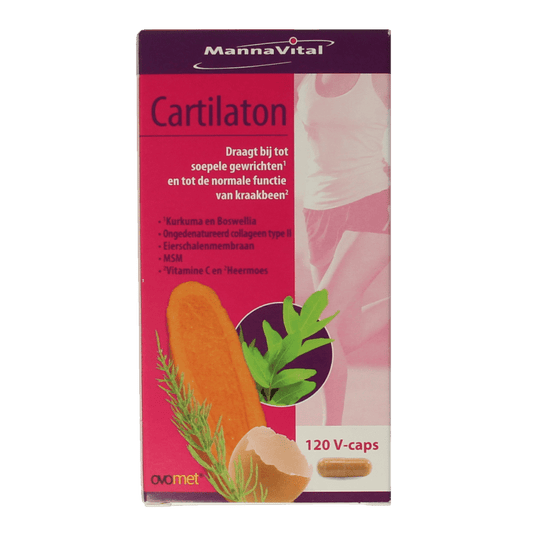 Mannavital Cartilaton 120 Vegetarische capsules - DrogistWereld