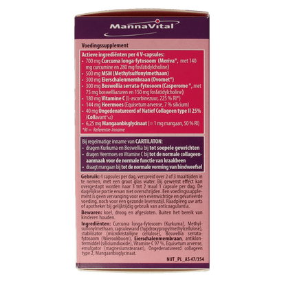 Mannavital Cartilaton 120 Vegetarische capsules - DrogistWereld