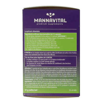Mannavital D - priton 60 Capsules - DrogistWereld