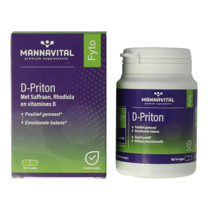 Mannavital D - priton 60 Capsules - DrogistWereld