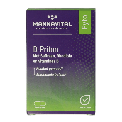 Mannavital D - priton 60 Capsules - DrogistWereld