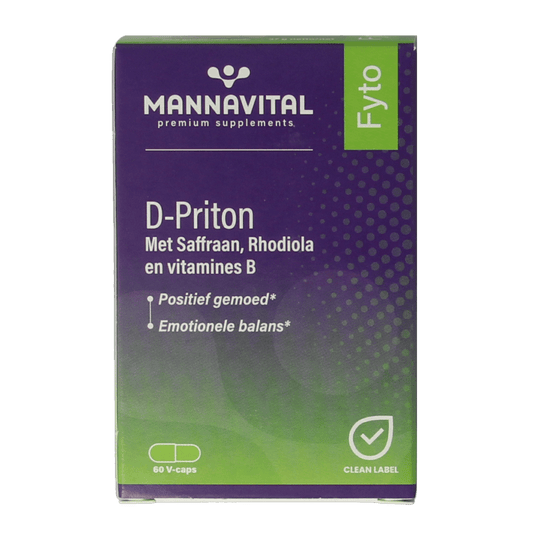 Mannavital D - priton 60 Capsules - DrogistWereld
