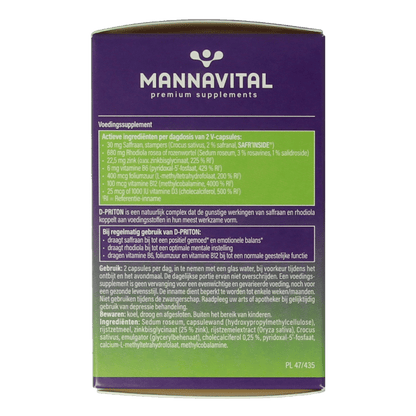 Mannavital D - priton 60 Capsules - DrogistWereld