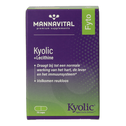 Mannavital Kyolic + lecithine 75 Capsules - DrogistWereld