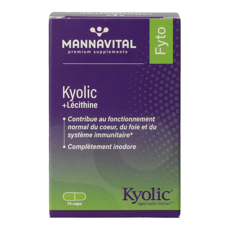 Mannavital Kyolic + lecithine 75 Capsules - DrogistWereld