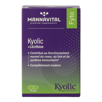 Mannavital Kyolic + lecithine 75 Capsules - DrogistWereld