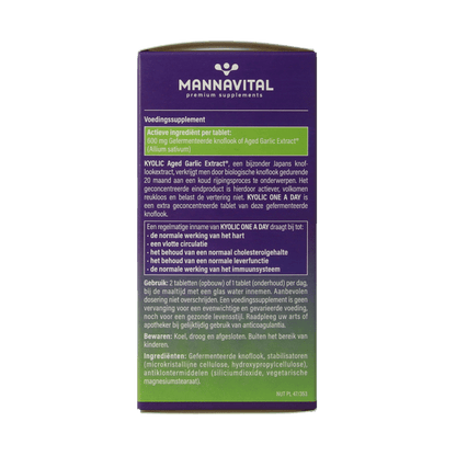 Mannavital Kyolic one a day 60 Tabletten - DrogistWereld