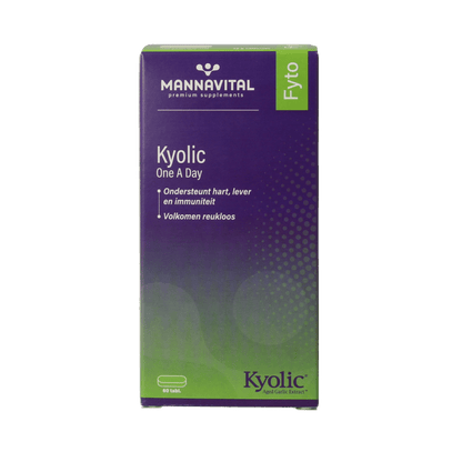 Mannavital Kyolic one a day 60 Tabletten - DrogistWereld