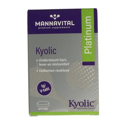 Mannavital Kyolic platinum 60 Tabletten - DrogistWereld