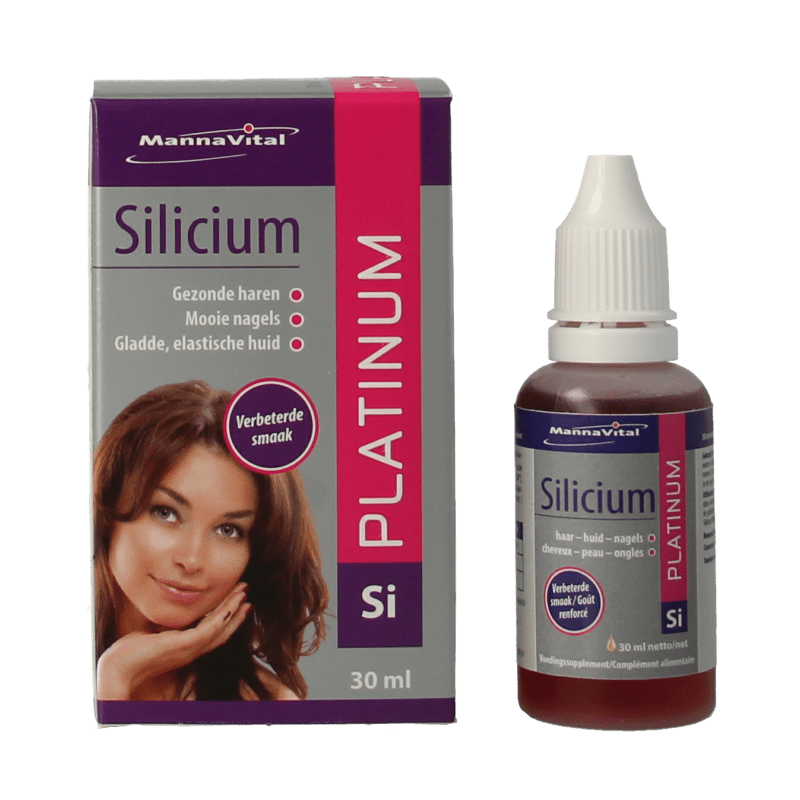 Mannavital Silicium platinum 30 Milliliter - DrogistWereld