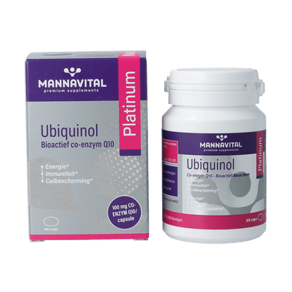 Mannavital Ubiquinol platinum 60 Capsules - DrogistWereld