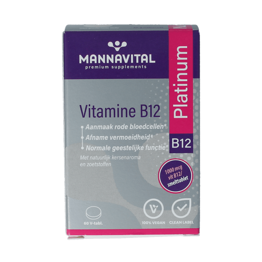 Mannavital Vitamine B12 platinum 60 Tabletten - DrogistWereld