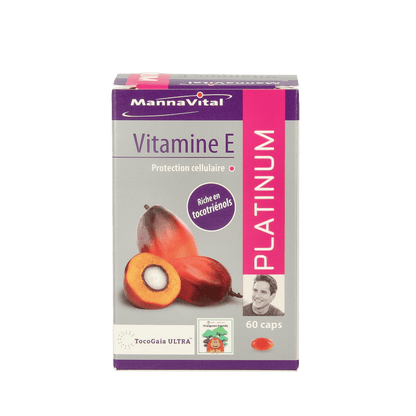 Mannavital Vitamine E platinum 60 Vegetarische capsules - DrogistWereld