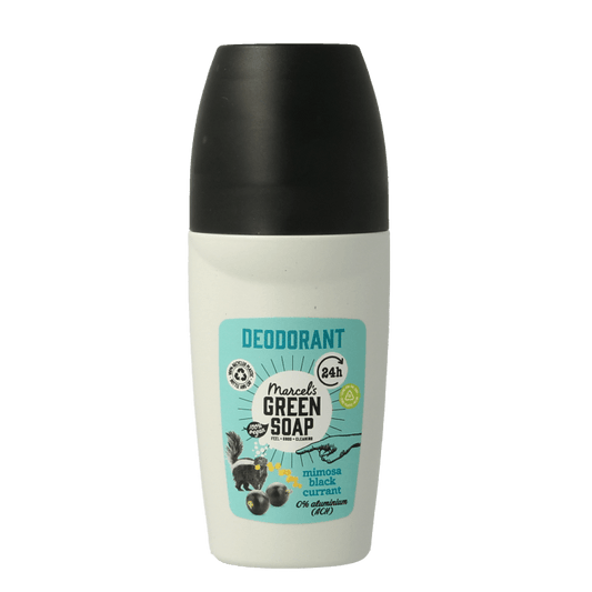 Marcel's Green Soap Deoroller mimosa black currant 50 Milliliter - DrogistWereld