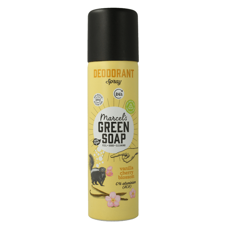 Marcel's Green Soap Deospray vanilla cherryblossom 150 Milliliter - DrogistWereld