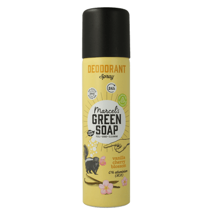 Marcel's Green Soap Deospray vanilla cherryblossom 150 Milliliter - DrogistWereld