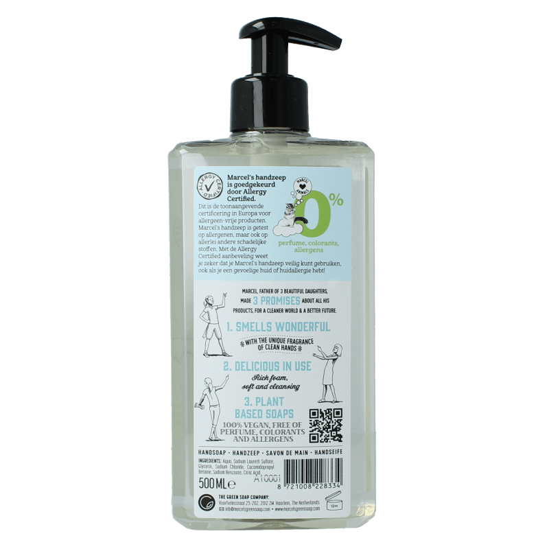 Marcel's Green Soap Handzeep 0% 500 Milliliter - DrogistWereld