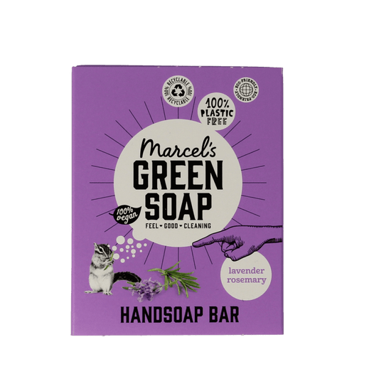 Marcel's Green Soap Handzeep bar lavender & rosemary 90 Gram - DrogistWereld
