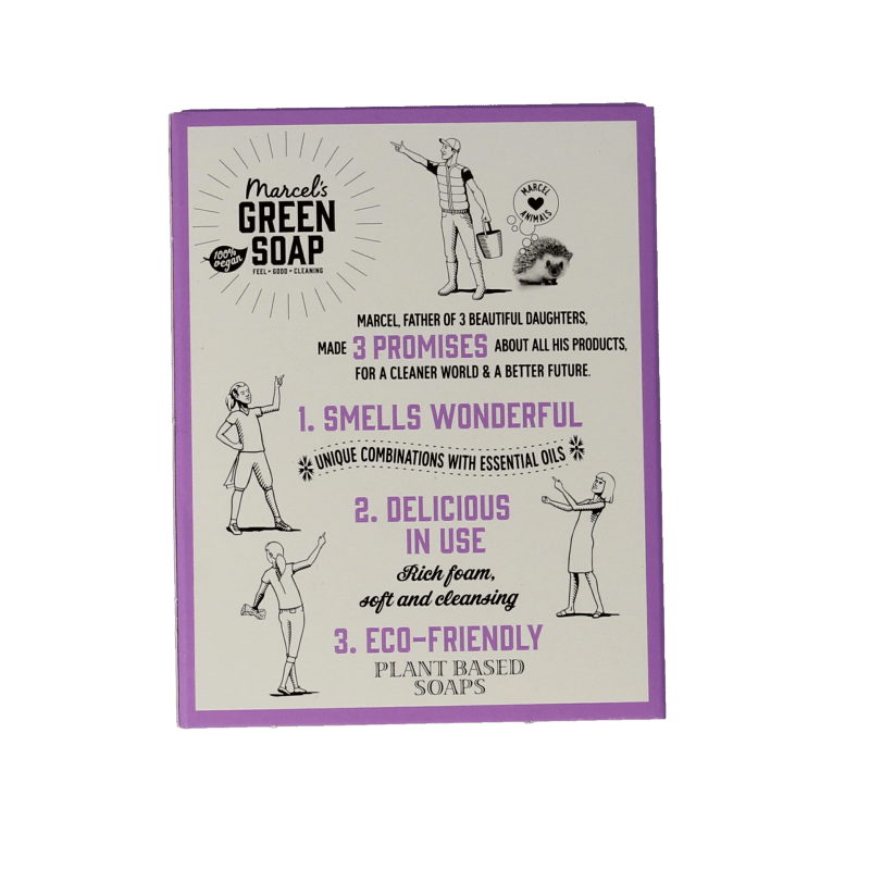 Marcel's Green Soap Handzeep bar lavender & rosemary 90 Gram - DrogistWereld