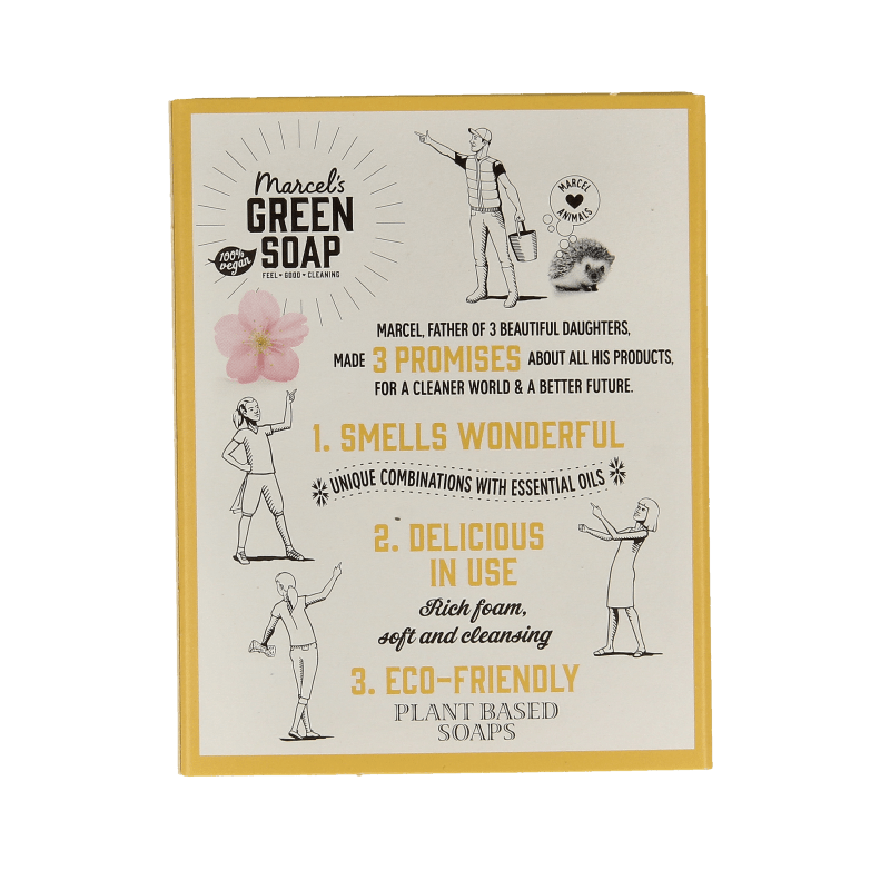 Marcel's Green Soap Handzeep bar vanille & kersenbloesem 90 Gram - DrogistWereld