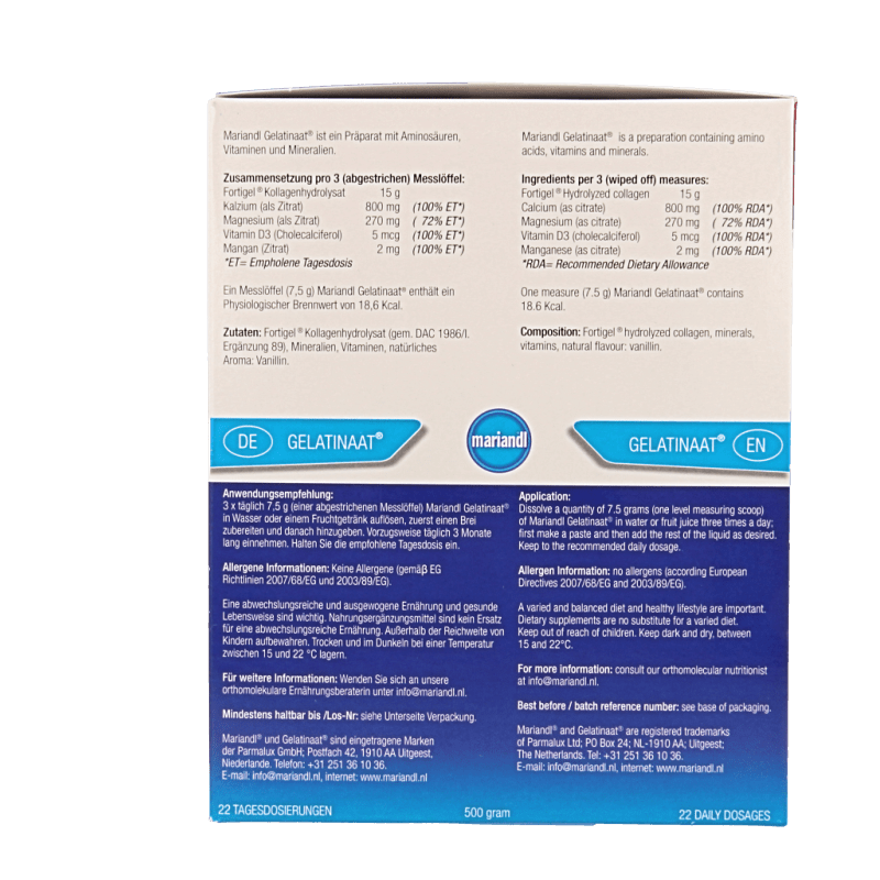 Mariandl Classic (gelatinaat) 500 Gram - DrogistWereld