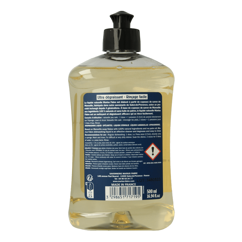 Marius Fabre Marseille afwasmiddel grapefruit 500 Milliliter - DrogistWereld