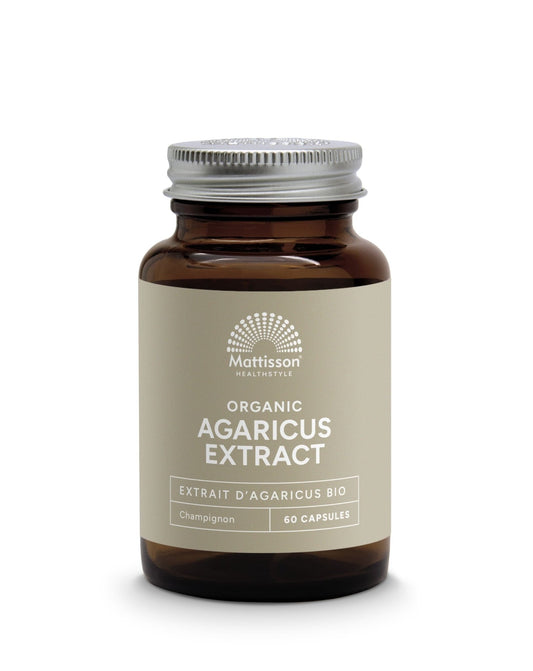 Mattisson Agaricus extract 400mg bio 60 Capsules - DrogistWereld