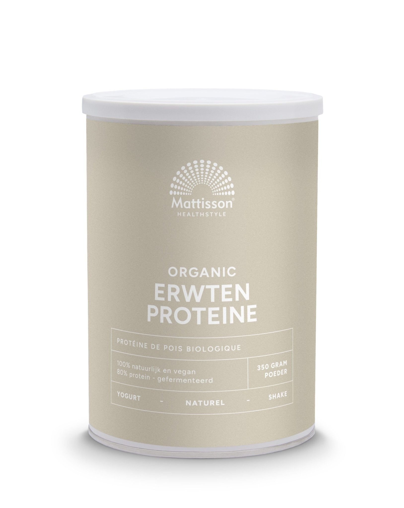 Mattisson Erwten proteine gefermenteerd bio 350 Gram - DrogistWereld