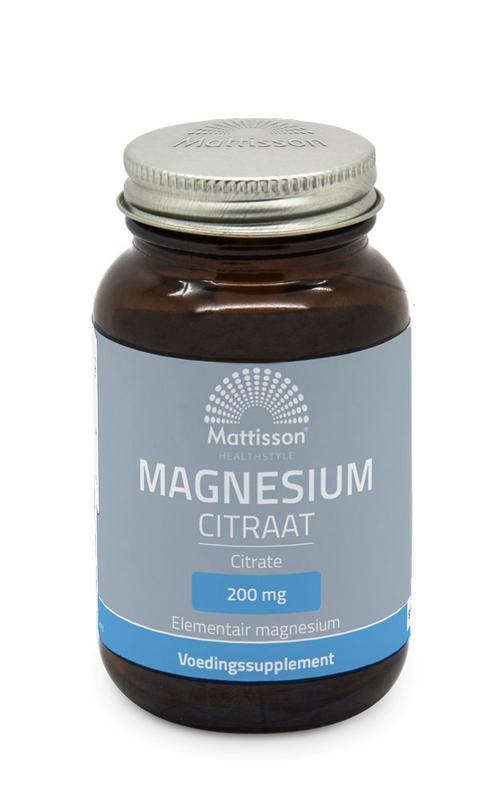 Mattisson Magnesium citraat 200mg 60 Tabletten - DrogistWereld