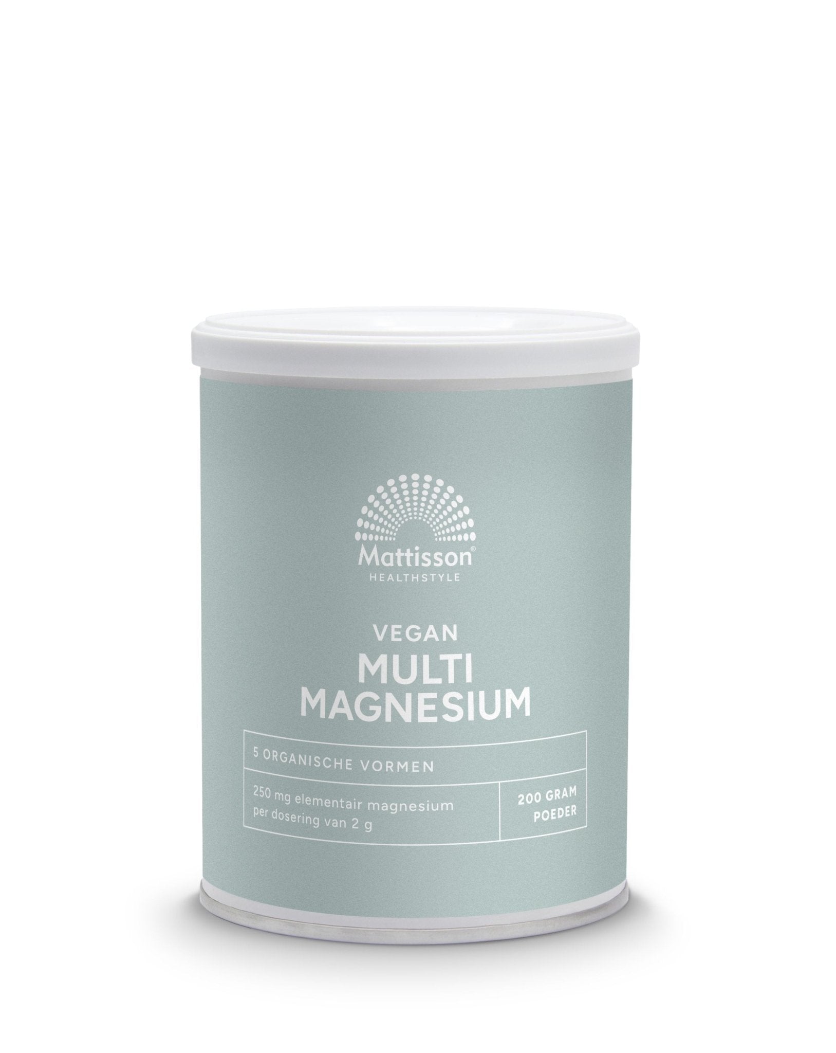 Mattisson Multi magnesium poeder vegan 200 Gram - DrogistWereld