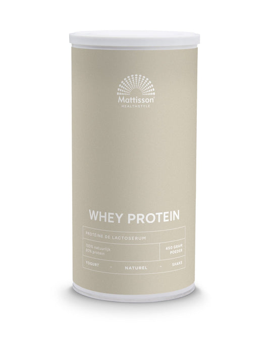 Mattisson Sport wei whey proteine concentraat naturel 450 Gram - DrogistWereld