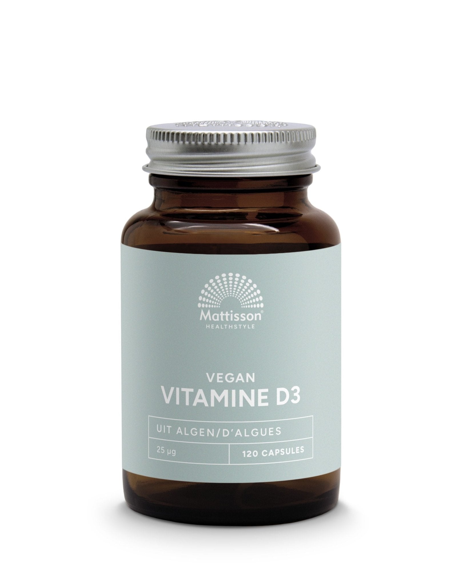 Mattisson Vegan vitamine D3 25mcg/1000IE 120 Vegetarische capsules - DrogistWereld