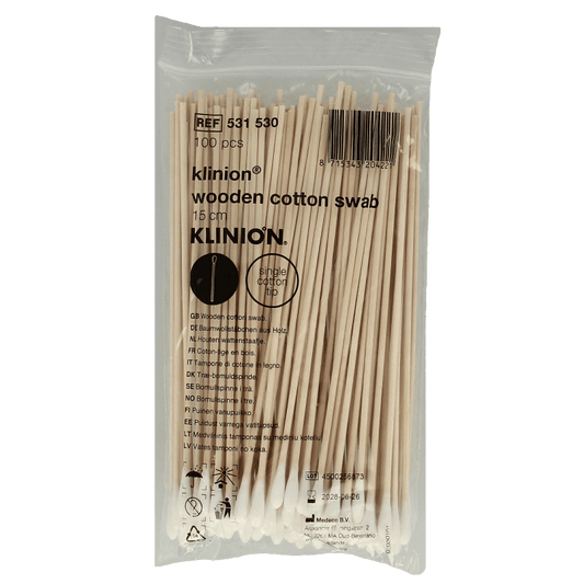Medeco Wattenstaafjes 15cm kleine wattenprop 100 Stuks - DrogistWereld